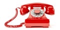 Old red phone Royalty Free Stock Photo