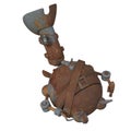 Old rusty toon robot Royalty Free Stock Photo