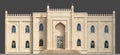 Oriental palace building in Moorish style facade