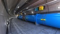 3D-illustration of a particle accelerator and hadron collider Royalty Free Stock Photo