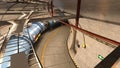 3D-illustration of a particle accelerator