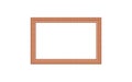 3d illustration of a picture frame on white background