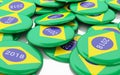 3d Pin Elections 2018. Brazil voting.