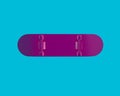 3d illustration of the pink skateboard on an isolated background