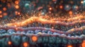 3D illustration of a plasma membrane showing detailed cellular structure and molecular components Royalty Free Stock Photo