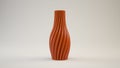 3D illustration printed object vase