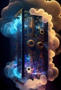 Quantum computer core concept Royalty Free Stock Photo