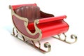 Red and Gold Santa Sleigh Royalty Free Stock Photo