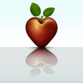 Apple Heart Love