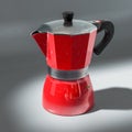 Red moka pot