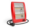 3d Illustration of red Quartz Heater Royalty Free Stock Photo