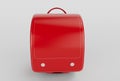 3d illustration red school backpack Isolated on White Background Royalty Free Stock Photo