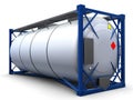 3d illustration render tank container isolated.