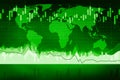 Global business financial data chart Royalty Free Stock Photo