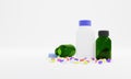 3d illustration 3d rendering medicine bottle on white background P Royalty Free Stock Photo