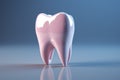 3D illustration rendering showcases a tooth for dental and health care concept