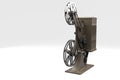 3D illustration of Retro film projector Royalty Free Stock Photo