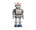 3d illustration of vintage robot toy isolated on white. Royalty Free Stock Photo