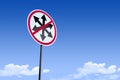 3D Illustration of a road sign_multipleArrows_angle2 Royalty Free Stock Photo