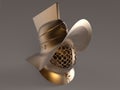 3d illustration of a gladiator`s helmet Royalty Free Stock Photo