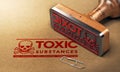 Hazardous Substances, Chemical Toxicity Information Royalty Free Stock Photo
