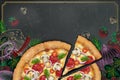 Savoury pizza ads