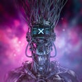 Cyberpunk gamer portrait