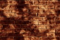 3d illustration. Seamless pattern. Aged, weathered red brick wall. Repeatable Royalty Free Stock Photo