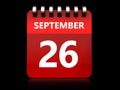 3d 26 september calendar