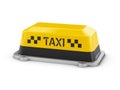3d Illustration of Shield taxi on isplated white background