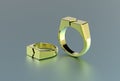 3D illustration of signet ring