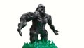 3d illustration of a silverback gorilla emerging from the waters below Royalty Free Stock Photo