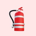 3d illustration simple object fire extinguisher Royalty Free Stock Photo