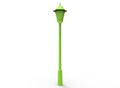 3d illustration of simple street light.