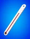 3d illustration of simple thermometer.