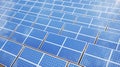 3D illustration Solar Panels. Alternative energy. Concept of renewable energy. Ecological, clean energy. Solar panels Royalty Free Stock Photo