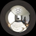 3d illustration spherical 360 degrees, seamless panorama of bedr