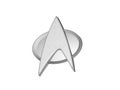 3d illustration of Star Trek comm badge isolated Royalty Free Stock Photo