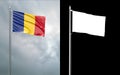 State flag of Romania with alpha channel