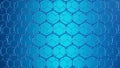 3d Illustration structure of the graphene or carbon surface, abstract nanotechnology hexagonal geometric form close-up