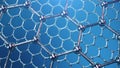 3d Illustration structure of the graphene or carbon surface, abstract nanotechnology hexagonal geometric form close-up Royalty Free Stock Photo