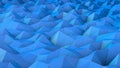 Surface consisting of points and corners with white outside lines in the color blue Royalty Free Stock Photo