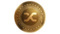 3d Illustration Synthetix Network SNX Cryptocurrency Coin Symbol