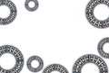 3d illustration of thrust needle bearings Royalty Free Stock Photo