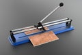 3D illustration of tile cutter Royalty Free Stock Photo