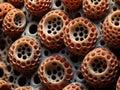 3d illustration of Trypophobia shape Royalty Free Stock Photo