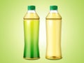 Two bottles of green tea Royalty Free Stock Photo
