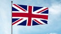 3D Illustration The Union Jack, or Union Flag, is the national flag of the United Kingdom. Royalty Free Stock Photo