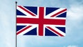 3D Illustration The Union Jack, or Union Flag, is the national flag of the United Kingdom. Royalty Free Stock Photo