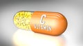 Vitamin capsule or dietary supplements